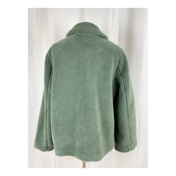 Rebecca Minkoff Harley Teddy Coat Jacket Size Large Green NWT - Picture 4 of 10